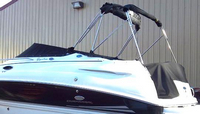 Photo of Chaparral 240 Signature, 2006: Bimini Top in Boot, Cockpit Cover, viewed from Port Rear 
