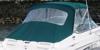Photo of Chaparral 245 SSI, 2000: Bimini Top, Connector, Side Curtains, Aft Curtain, viewed from Starboard Rear 