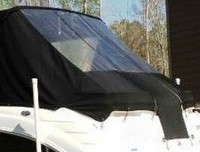 Bimini-Aft-Curtain-OEM-T1.5™Factory Bimini AFT CURTAIN with Eisenglass window(s) for Bimini-Top (not included) angles back to Transom area (not vertical), OEM (Original Equipment Manufacturer)