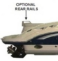 Photo of Chaparral 256 SSX No Arch, 2008: Optional Rear Rails, viewed from Starboard Side 