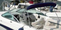 Photo of Chaparral 265 SSI NO Arch, 2003: Bimini Top in Boot, viewed from Port Rear 
