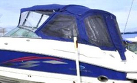 Photo of Chaparral 265 SSI NO Arch, 2005: Bimini Top, Front Connector, Side Curtains, Camper Top, Camper Side and Aft Curtains, viewed from Port Rear 