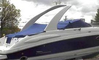Photo of Chaparral 265 SSI Radar Arch, 2004: Cockpit Cover, viewed from Starboard Rear 
