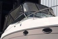 Chaparral® 270 Signature No Arch Bimini-Aft-Curtain-OEM-T4.5™ Factory Bimini AFT CURTAIN with Eisenglass window(s) for Bimini-Top (not included) angles back to Transom area (not vertical), OEM (Original Equipment Manufacturer)