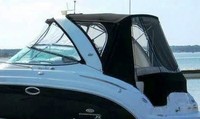 Chaparral® 276 Signature Radar Arch Camper-Top-Side-Curtains-OEM-T2.5™ Pair Factory Camper SIDE CURTAINS (Port and Starboard sides) with Eisenglass window(s) zip to OEM Camper Top and Aft Curtains (not included), OEM (Original Equipment Manufacturer)