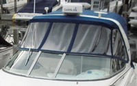 Photo of Chaparral 280 Signature Radar Arch, 2006: Bimini Top, Front Connector, Side Curtains, Camper Top, Camper Side and Aft Curtains, Above, viewed from Port Front 