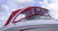 Photo of Chaparral 287 SSX Radar Arch, 2011: Bimini Top, Front Connector, Side Curtains, Camper Top, Camper Aft Curtain, viewed from Starboard Front 