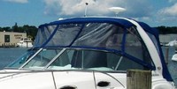 Photo of Chaparral 290 Signature Canvas To Arch, 2013: Bimini Top, Front Connector, Side Curtains, Camper Top and Connection, Camper Side Curtains, viewed from Port Front 