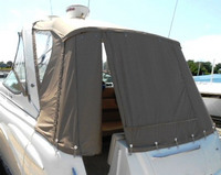 Chaparral® 310 Signature Arch Camper-Top-Side-Curtains-OEM-T3™ Pair Factory Camper SIDE CURTAINS (Port and Starboard sides) with Eisenglass window(s) zip to OEM Camper Top and Aft Curtains (not included), OEM (Original Equipment Manufacturer)