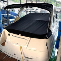 Photo of Chaparral 310 Signature To Arch, 2005: Bimini Top, Camper Top, Cockpit Cover, viewed from Starboard Rear 