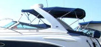 Photo of Chaparral 330 Signature Arch, 2004: Bimini Top, Camper Top, Cockpit Cover, viewed from Port Side 