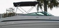 Photo of Chris Craft 240 Bowrider, 2000: Bimini Top, viewed from Starboard Side 