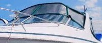 Photo of Chris Craft 328 Express Cruiser, 2001: Arch Bimini Top, Connector, Side Curtains, Camper Top, Camper Side Curtains, viewed from Port Front 