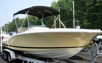 Photo of Chris Craft Catalina 23CC, 2007: Bimini Top, viewed from Starboard Front 
