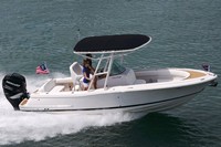 Photo of Chris Craft Catalina 23CC, 2015: Gunwale Mounted Arch, viewed from Starboard Side 
