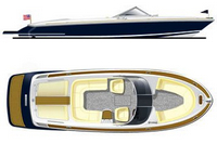 Photo of Chris Craft Launch 25, 2007: Top and, Side DraWings website images 