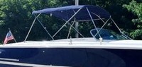 Chris Craft® Launch 28 Bimini-Top-Canvas-NO-Zippers-OEM-T6™ Factory Bimini Top Replacement CANVAS (NO frame, sold separately) without Curtain Zippers, OEM (Original Equipment Manufacturer)
