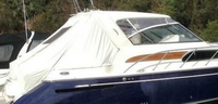 Photo of Chris Craft Roamer 40, 2005 Front Connector, Side Curtains, Aft Curtain, viewed from Starboard Side 