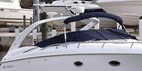 Photo of Cobalt 360, 2004: Bimini Top in Boot, Cockpit Cover, viewed from Starboard Front 
