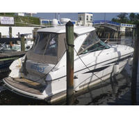 Photo of Cobalt 373, 2010: Hard-Top, Visor Hard-Top, Side Curtains Hard-Top Aft Curtains, viewed from Starboard Rear 