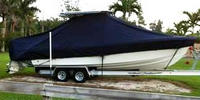 Competition® 25CC T-Top-Boat-Cover-Elite-1549™ Custom fit TTopCover(tm) (Elite(r) Top Notch(tm) 9oz./sq.yd. fabric) attaches beneath factory installed T-Top or Hard-Top to cover boat and motors
