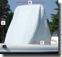 Console-Cover-No-T-Top-Universal-Medium™Carver(r) p/n 94002 Medium (45inch deep(D) x 36inch wide (W) x 46inch high(H)) Universal (non-OEM) Center Console Cover for Boat WithOut T-Top, Sunbrella(r) fabric (click for full-size picture) Console-Cover-No-T-Top-Universal-Medium™Carver(r) p/n 94002 Medium (45inch deep(D) x 36inch wide (W) x 46inch high(H)) Universal (non-OEM) Center Console Cover for Boat WithOut T-Top, Sunbrella(r) fabric