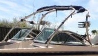 Photo of Correct Craft Super Air Nautique 210 Tower, 2008: Titan 2 Polishd Stainless Steel Tower Tower Top in Boot, viewed from Port Front 