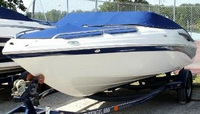 Photo of Crownline 21 Classic, 2006:, Bow Cover Cockpit Cover, viewed from Port Front 
