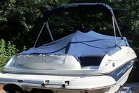 Photo of Crownline 210 LS, 2006: Bimini Top in Boot, Cockpit Cover, viewed from Starboard Rear 