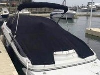 Photo of Crownline 230 LS, 2007: Bimini Top in Boot, Bow Cover Cockpit Cover, viewed from Port Rear 