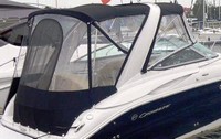 Photo of Crownline 250 CR Arch, 2009: Bimini Top, Connector, Side Curtains, Camper Top, Camper Side Curtains, Camper Aft Curtain, viewed from Starboard Rear 