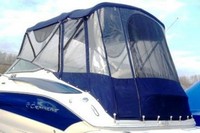Photo of Crownline 250 CR No Arch, 2008: Bimini Top, Front Connector, Side Curtains, Camper Top, Camper Side and Aft Curtains, viewed from Port Rear 