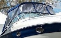 Crownline® 270 CR No Arch Bimini-Top-Canvas-Zippered-OEM-T4™ Factory Bimini Replacement CANVAS (NO frame) with Zippers for OEM front Connector and Curtains (Not included), OEM (Original Equipment Manufacturer)