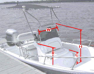 Center Console Dimensions