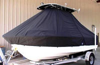 Photo of Edgewater 188CC 20xx T-Top Boat-Cover, viewed from Port Front 