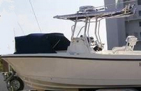 Photo of Edgewater 245CC, 2007: Bow Spray Hood, viewed from Port Side 