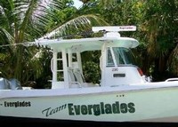 Photo of Everglades 290 Pilot, 2005: Team Everglades Boat Hard-Top, viewed from Starboard Side 