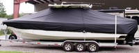 Photo of Everglades 350CC 20xx T-Top Boat-Cover, viewed from Port Side 
