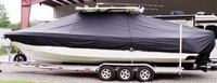 Photo of Everglades 350LX 20xx TTopCover™ T-Top boat cover, viewed from Port Side 