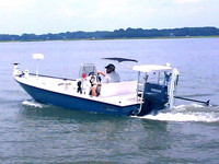 Flats-Top-Low-Short™Flats-Top patent-pending, poling-platform mounted top for Flats Boats, Low-Height, Short-Length