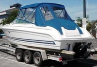 Photo of Formula 260 Sun Sport No Arch, 2000: Bimini Top, Front Connector, Side and Aft Curtains, viewed from Port Rear 