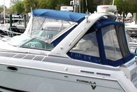 Photo of Formula 27 PC, 2000: Bimini Top, Connector, Side Curtains, Camper Top, Camper Side and Aft Curtains, viewed from Port Side 