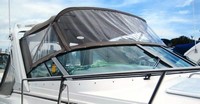 Photo of Formula 31 PC, 2001: Bimini, Front Connector, Side Curtains, Camper Top, Camper Side and Aft Curtains, viewed from Starboard Front 