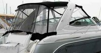 Photo of Formula 31 PC, 2005: Bimini Top, Connector, Side Curtains, Camper Top, Camper Side and Aft Curtains White Aqualon, viewed from Starboard Rear 