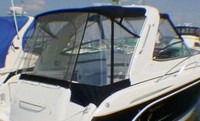 Photo of Formula 31 PC, 2005: Bimini Top, Connector, Side Curtains, Camper Top, Camper Side and Aft Curtains, viewed from Starboard Rear 