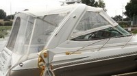 Photo of Formula 31 PC, 2008: Bimini Top, Connector, Side Curtains, Camper Top, Camper Side and Aft Curtains, viewed from Starboard Side 