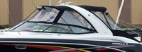 Formula® 310 SS Arch Bimini-Connector-OEM-T6.5™ Factory Front BIMINI CONNECTOR Eisenglass Window Set (also called Windscreen, typically 3 front panels, but 1 or 2 on some boats) zips between Bimini-Top (not included) and Windshield. (NO Bimini-Top OR Side-Curtains, sold separately), OEM (Original Equipment Manufacturer)