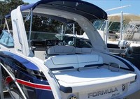 Photo of Formula 330 CBR Arch, 2016: Factory Arch Bimini Top, Camper Top, viewed from Port Rear closeup 