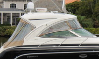 Photo of Formula 34 PC, 2015: Hard-Top, Front Connector, Side Curtains, Camper Top, Camper Side and Aft Curtains, viewed from Starboard Side 