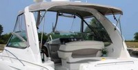 Formula® 37 PC Camper-Top-Canvas-Seamark-OEM-T3.5™ Factory Camper CANVAS (no frame) with zippers for OEM Camper Side and Aft Curtains (not included), SeaMark(r) vinyl-lined Sunbrella(r) fabric (Bimini and other curtains sold separately), OEM (Original Equipment Manufacturer)